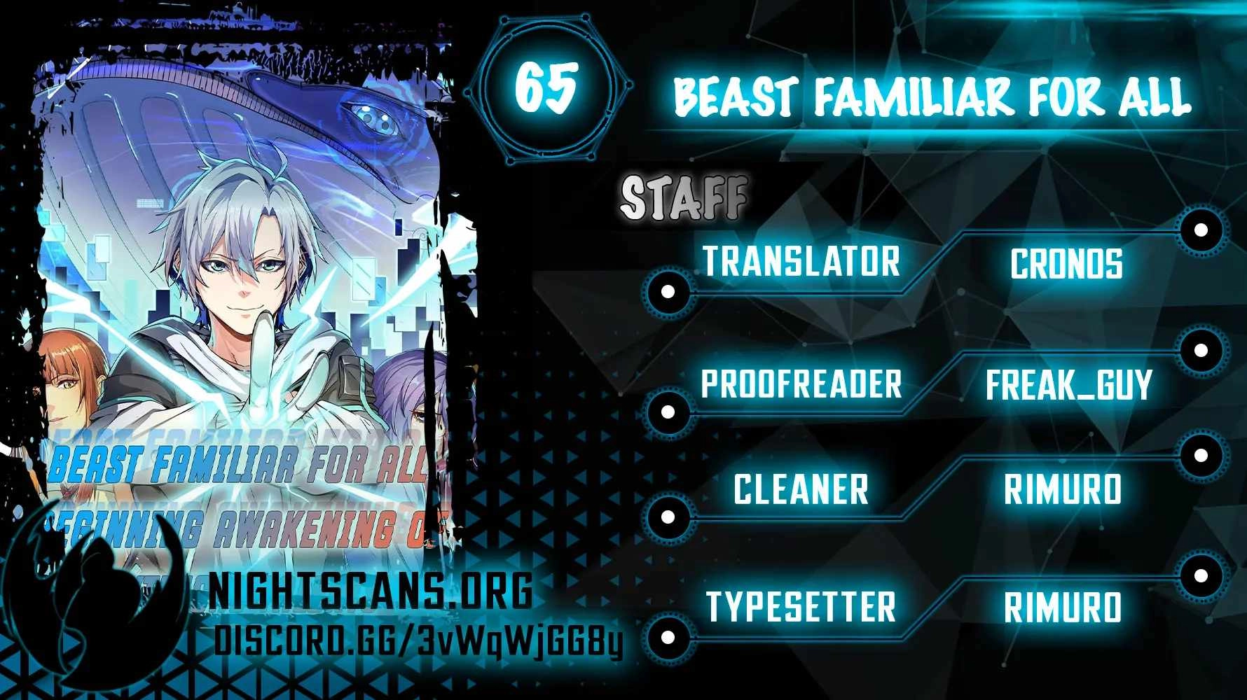 Beast Familiar for All: Beginning Awakening of Mythical Talents Chapter 65 1